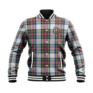 Dennistoun Tartan Baseball Jacket with Family Crest - Tartan Vibes Clothing