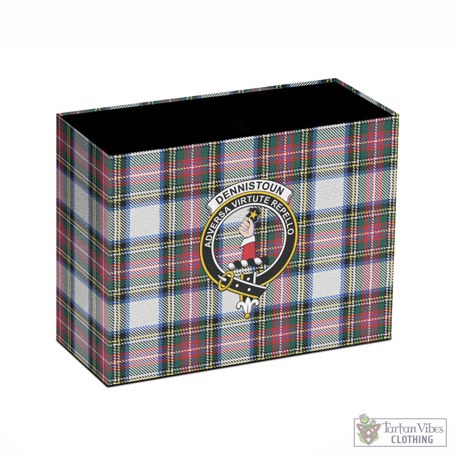 Dennistoun Tartan Pen Holder with Family Crest - Tartan Vibes Clothing