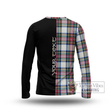 Dennistoun Tartan Long Sleeve T-Shirt with Family Crest and Half Of Me Style - Tartan Vibes Clothing