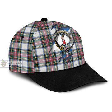 Dennistoun Tartan Classic Cap with Family Crest In Me Style