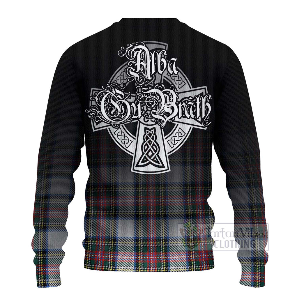 Dennistoun Tartan Ugly Sweater Featuring Alba Gu Brath Family Crest Celtic Inspired - Tartan Vibes Clothing