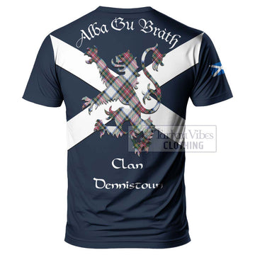 Dennistoun Tartan Lion Rampant T-Shirt Proudly Display Your Heritage with Alba Gu Brath and Clan Name - Tartan Vibes Clothing