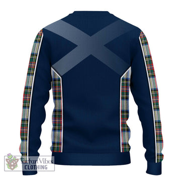 Dennistoun Tartan Ugly Sweater with Family Crest and Lion Rampant Vibes Sport Style - Tartan Vibes Clothing