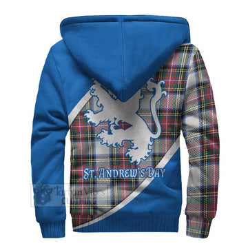 Dennistoun Family Crest Tartan Sherpa Hoodie Celebrate Saint Andrew's Day in Style - Tartan Vibes Clothing