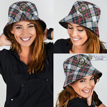 Dennistoun Tartan Bucket Hat with Family Crest - Tartan Vibes Clothing