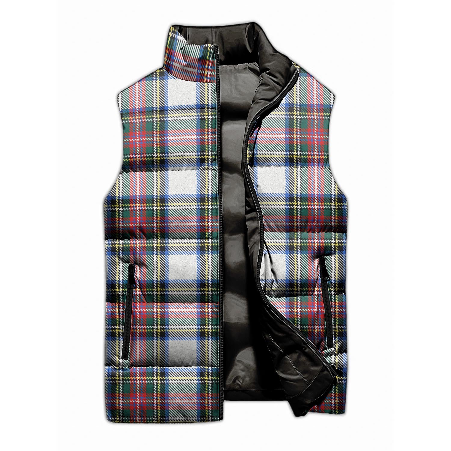Dennistoun Tartan Sleeveless Puffer Jacket Unisex M - Tartan Vibes Clothing