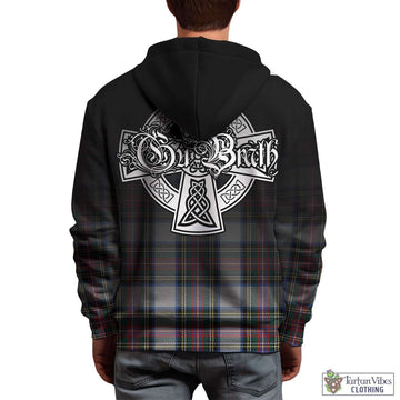 Dennistoun Tartan Hoodie Featuring Alba Gu Brath Family Crest Celtic Inspired - Tartan Vibes Clothing