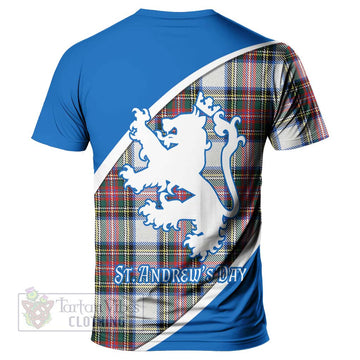 Dennistoun Family Crest Tartan T-Shirt Celebrate Saint Andrew's Day in Style - Tartan Vibes Clothing