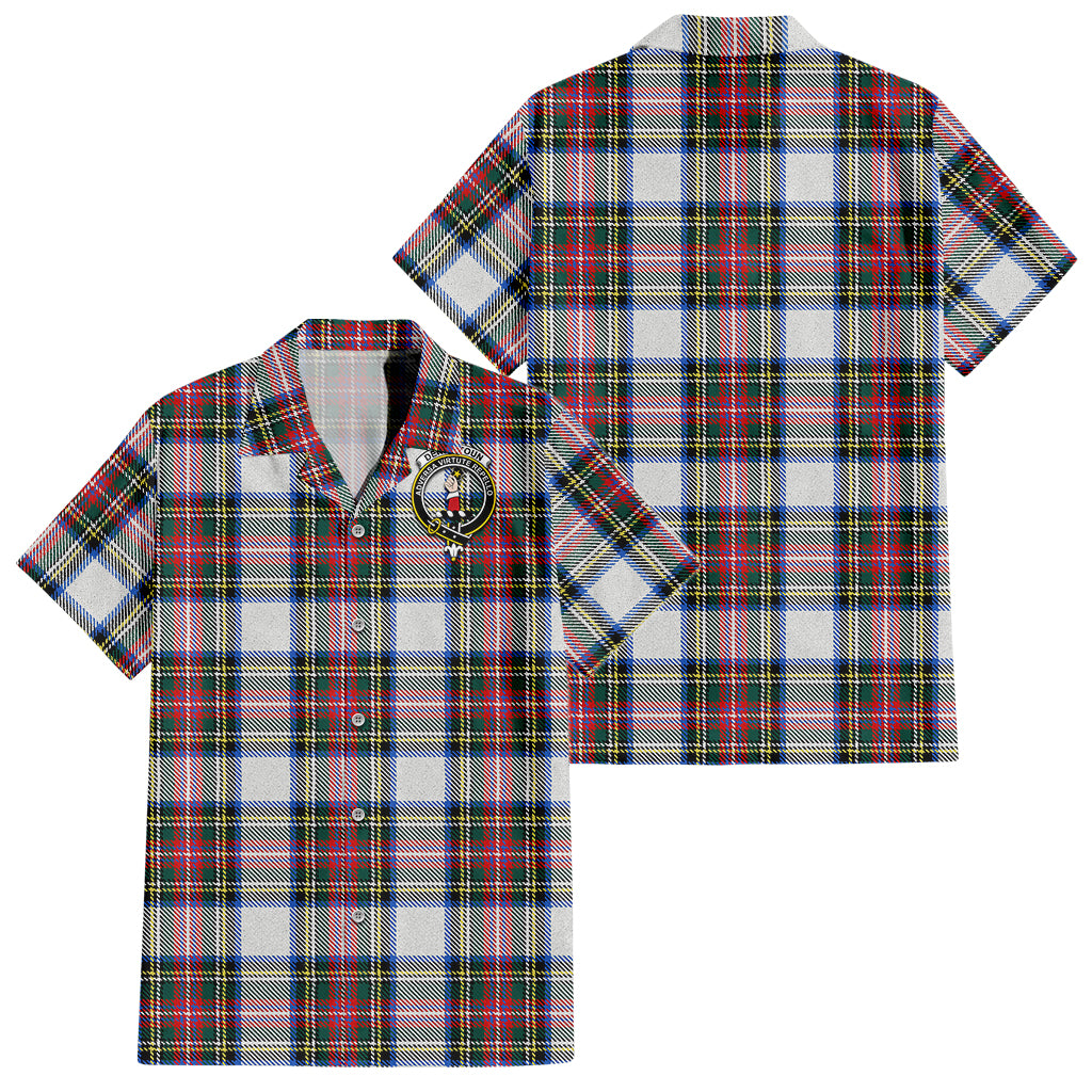 Dennistoun Tartan Hawaiian Shirt with Family Crest - Tartan Vibes Clothing