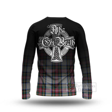Dennistoun Tartan Long Sleeve T-Shirt Featuring Alba Gu Brath Family Crest Celtic Inspired - Tartan Vibes Clothing