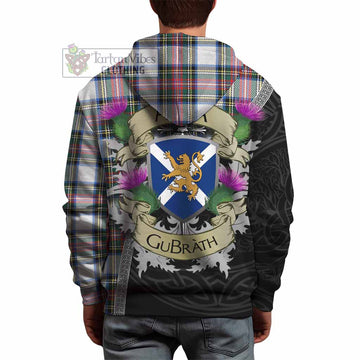 Dennistoun Tartan Family Crest Hoodie Lion Rampant Royal Thistle Shield Celtic Inspired - Tartan Vibes Clothing