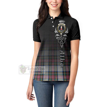 Dennistoun Tartan Women's Polo Shirt Featuring Alba Gu Brath Family Crest Celtic Inspired - Tartan Vibes Clothing