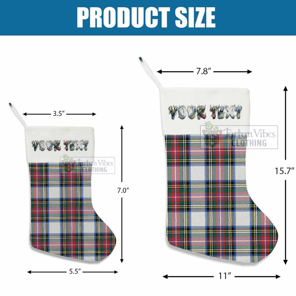 Dennistoun Tartan Christmas Stocking with Personalized Text - Tartan Vibes Clothing