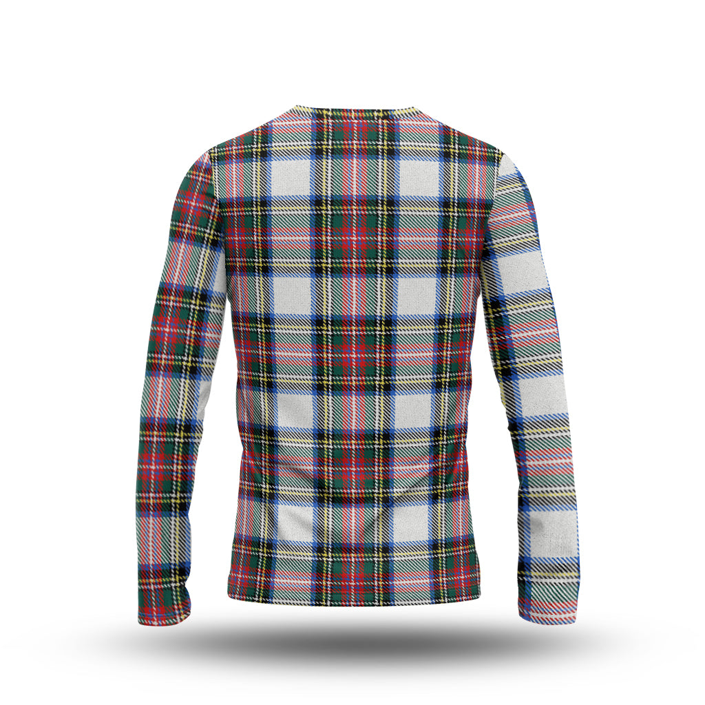 Dennistoun Tartan Long Sleeve T-Shirt with Family Crest - Tartan Vibes Clothing