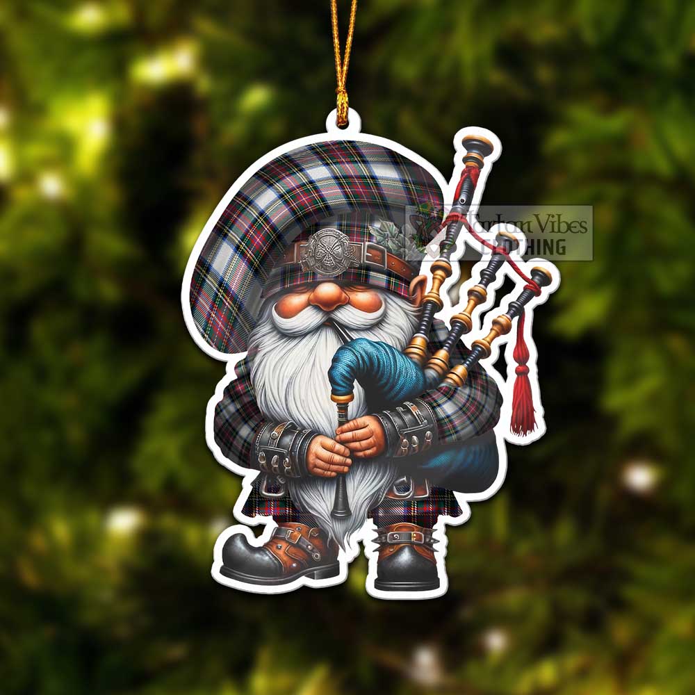 Dennistoun Tartan Bagpiper Gnome Christmas Ornament - Tartan Vibes Clothing