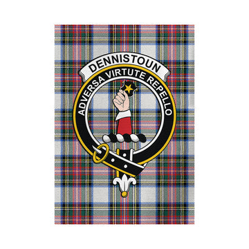 Dennistoun Tartan Flag with Family Crest - Tartan Vibes Clothing