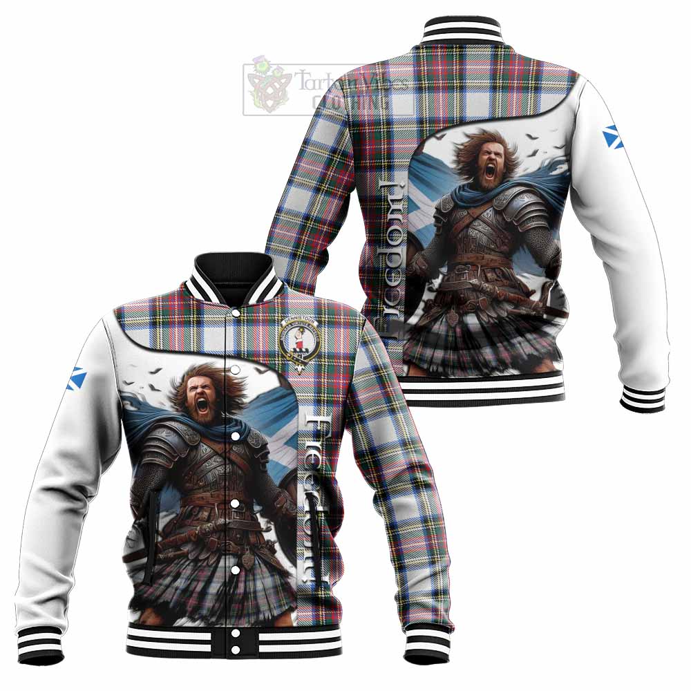 Dennistoun Crest Tartan Baseball Jacket Inspired by the Freedom of Scottish Warrior - Tartan Vibes Clothing
