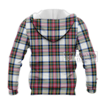 Dennistoun Tartan Knitted Hoodie with Family Crest DNA In Me Style - Tartan Vibes Clothing