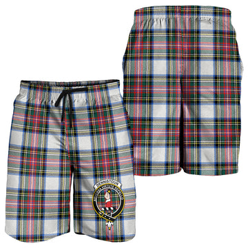 Dennistoun Tartan Mens Shorts with Family Crest - Tartan Vibes Clothing