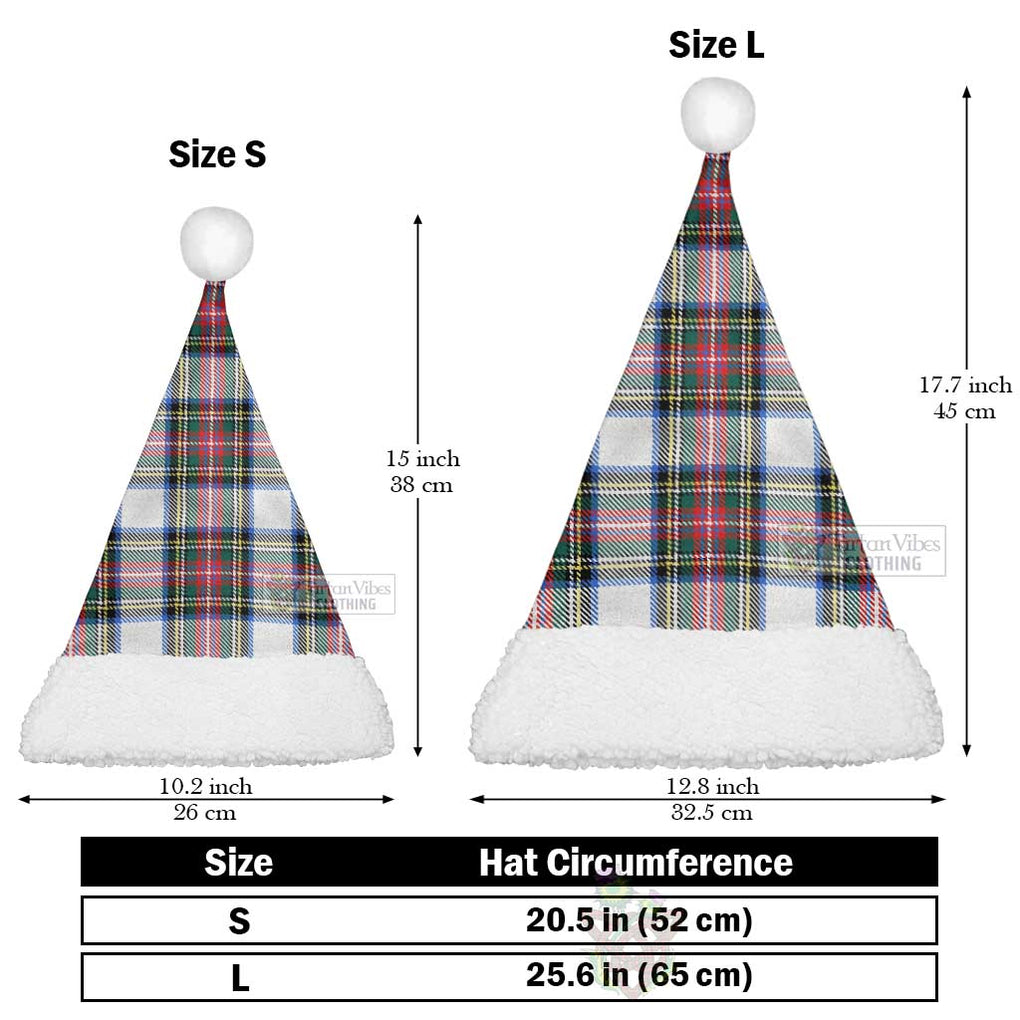Dennistoun Tartan Christmas Santa Hats Christmas Hat L 25.6in (65cm) - Tartan Vibes Clothing