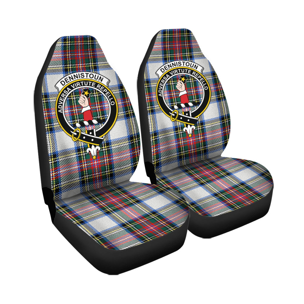 Dennistoun Tartan Car Seat Cover with Family Crest - Tartan Vibes Clothing