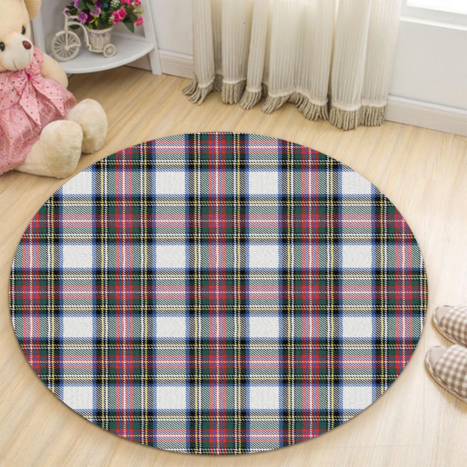 Dennistoun Tartan Round Rug - Tartan Vibes Clothing