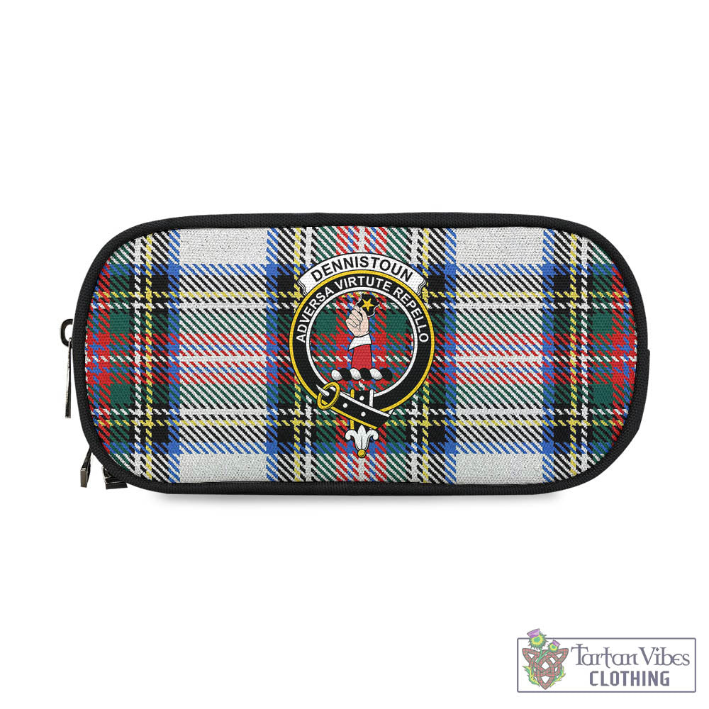 Dennistoun Tartan Pen and Pencil Case with Family Crest - Tartan Vibes Clothing