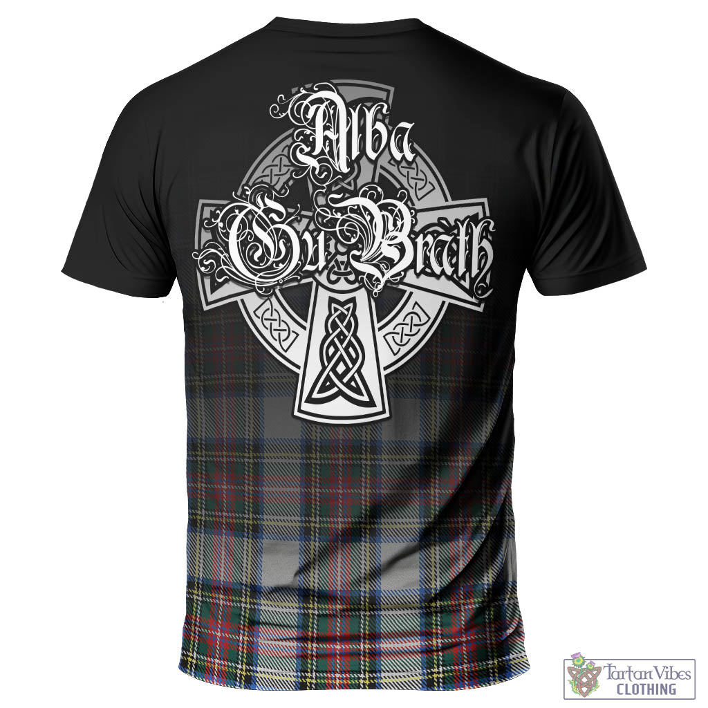 Dennistoun Tartan T-Shirt Featuring Alba Gu Brath Family Crest Celtic Inspired - Tartan Vibes Clothing