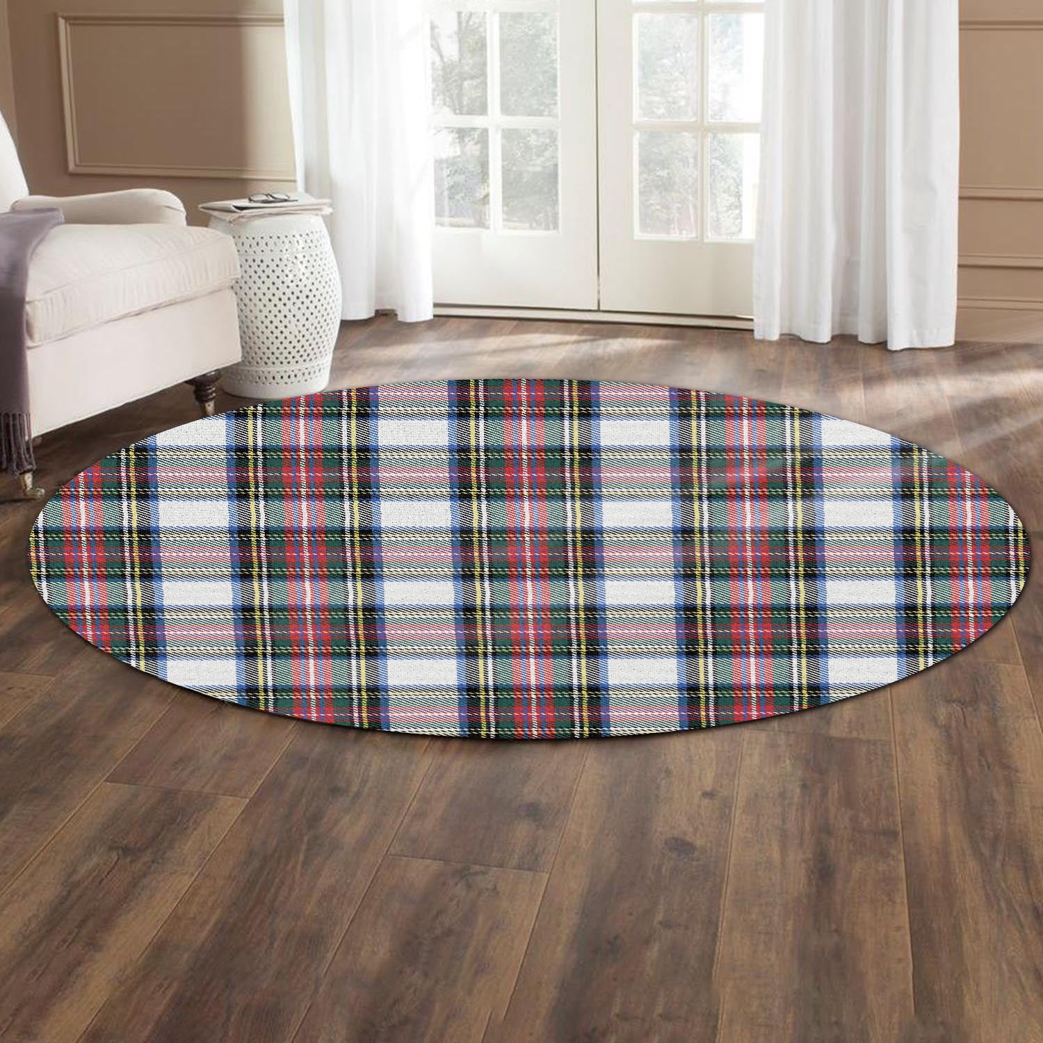 Dennistoun Tartan Round Rug - Tartan Vibes Clothing