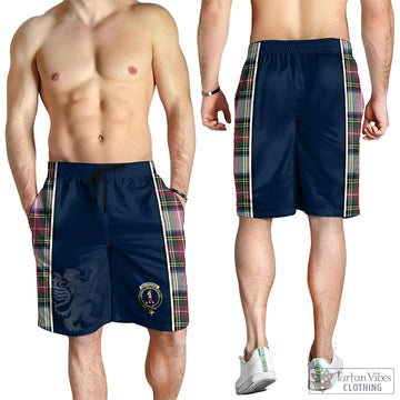 Dennistoun Tartan Men's Shorts with Family Crest and Lion Rampant Vibes Sport Style - Tartan Vibes Clothing