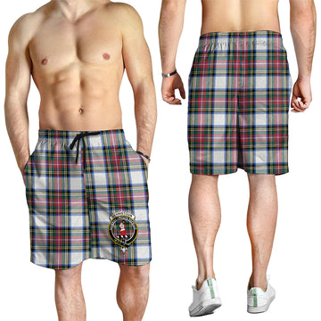 Dennistoun Tartan Mens Shorts with Family Crest - Tartan Vibes Clothing