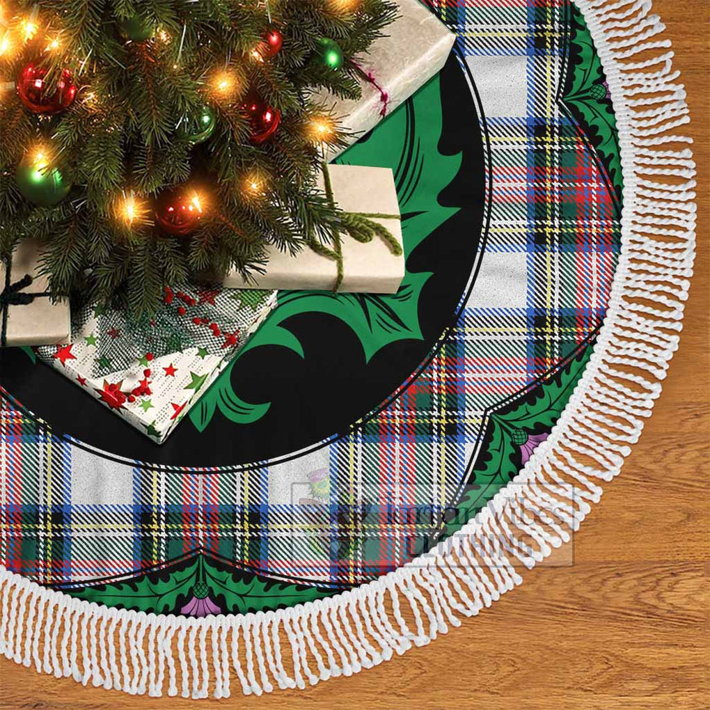 Dennistoun Tartan Christmas Tree Skirt Scottish Thistle Style - Tartan Vibes Clothing