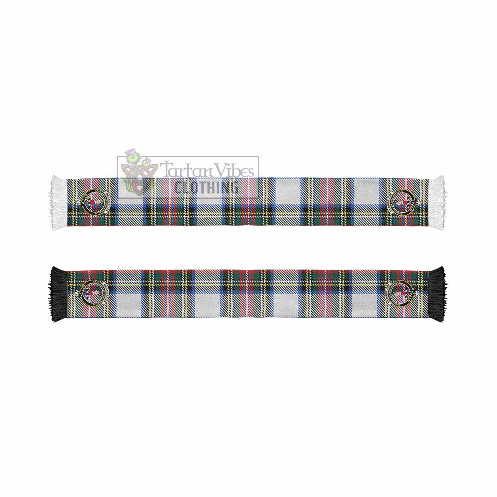 Dennistoun Tartan Ruffneck Scarf with Family Crest - Tartan Vibes Clothing