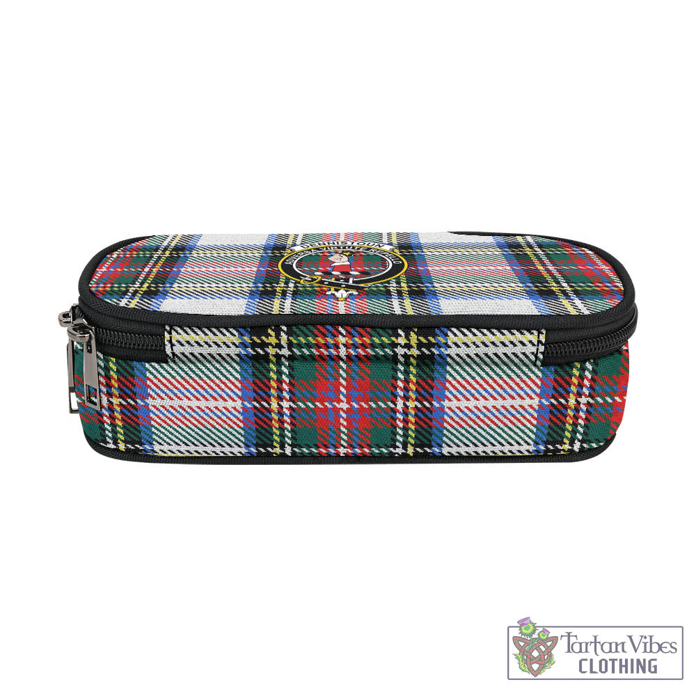 Dennistoun Tartan Pen and Pencil Case with Family Crest - Tartan Vibes Clothing