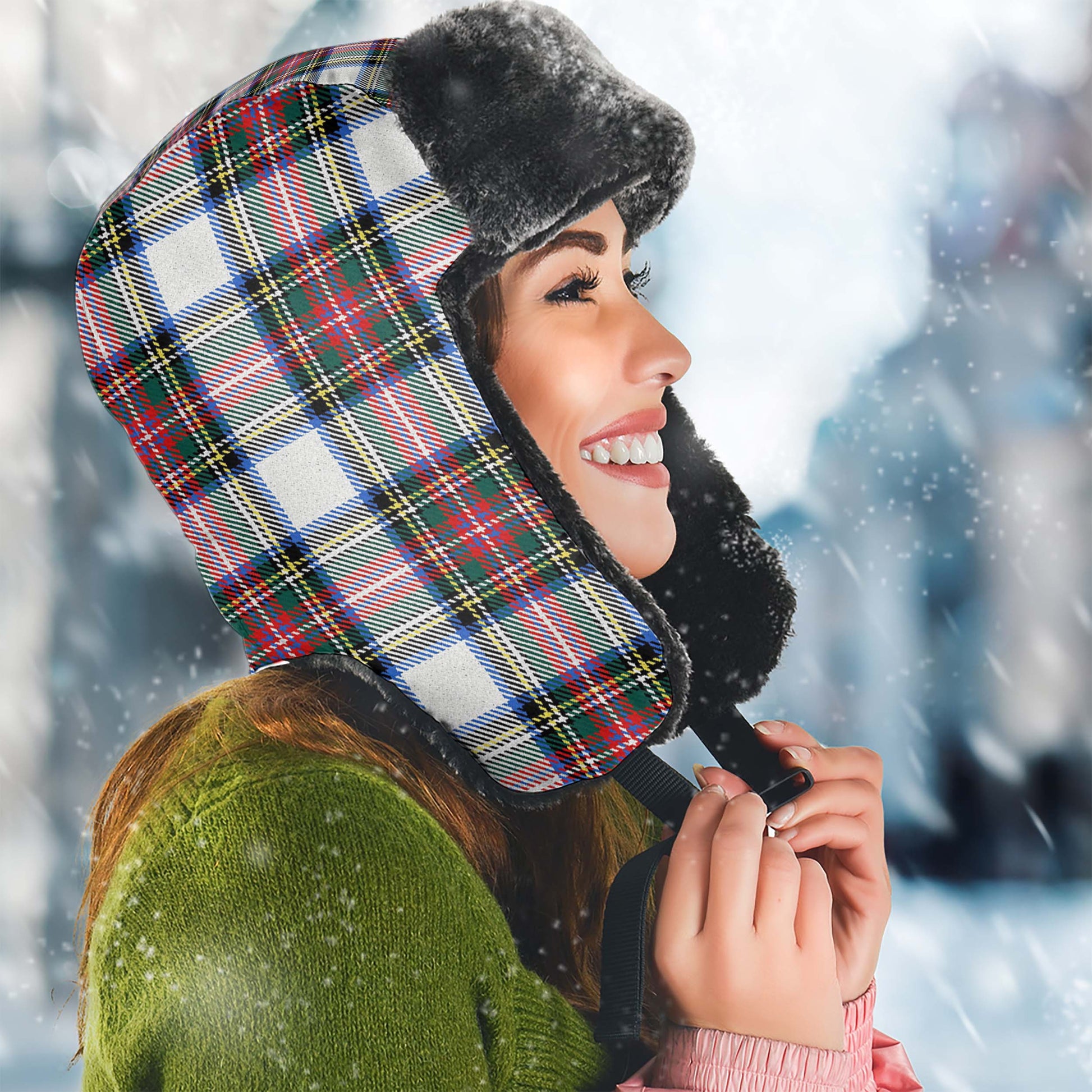 Dennistoun Tartan Winter Trapper Hat - Tartan Vibes Clothing