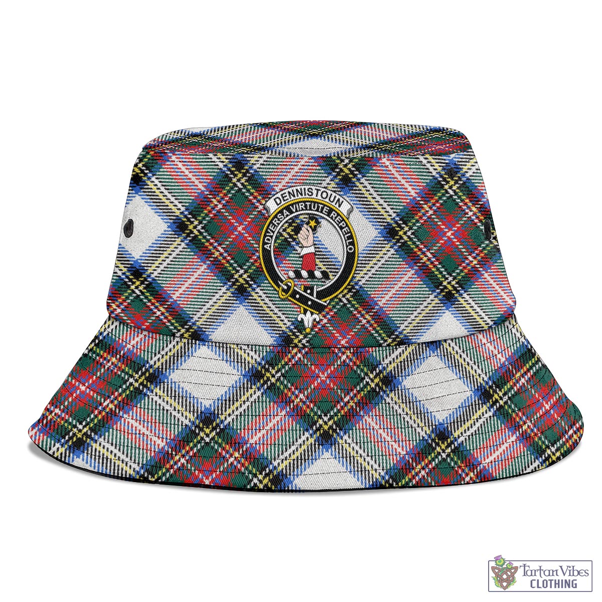 Dennistoun Tartan Bucket Hat with Family Crest - Tartan Vibes Clothing