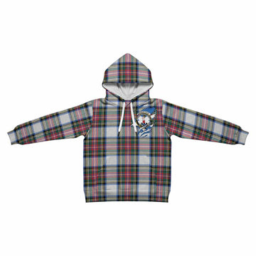 Dennistoun Clan Crest In Me Tartan Kid Hoodie Scotland Flag Style