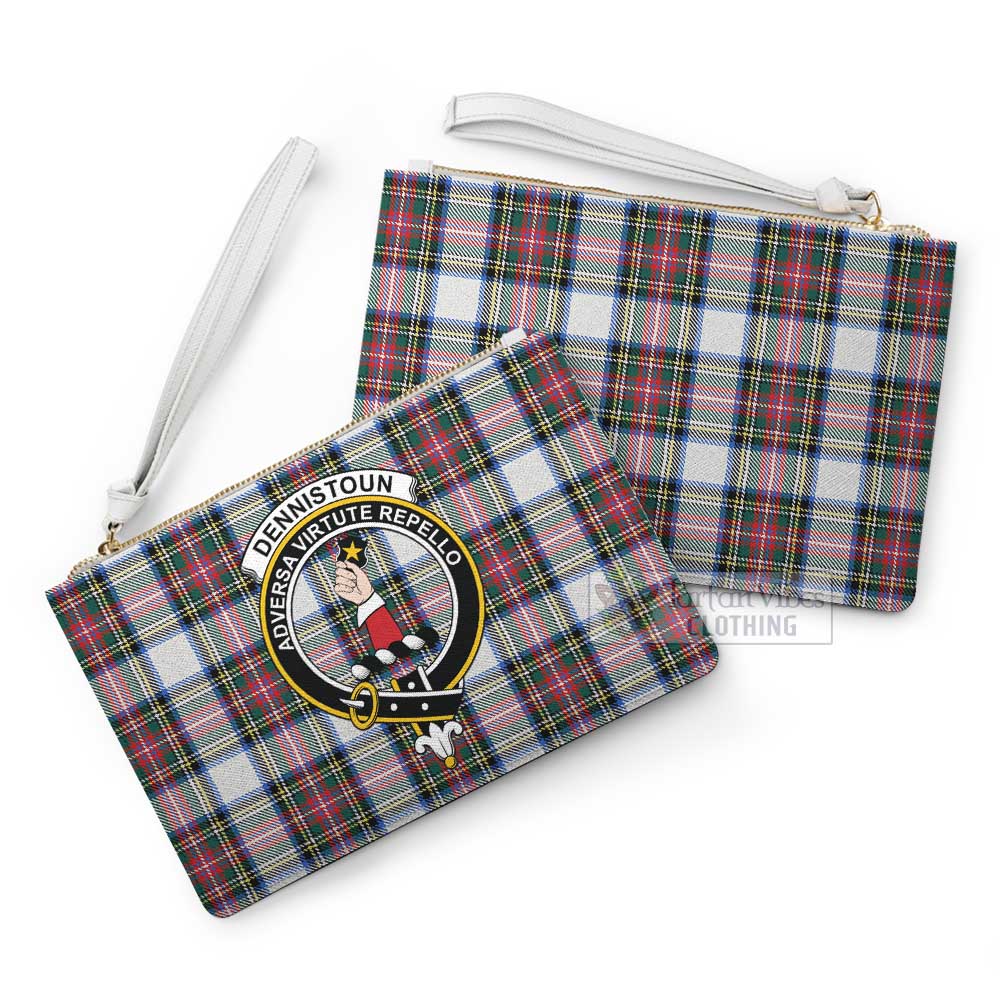 Tartan Vibes Clothing Dennistoun Family Crest Tartan Clutch Bag