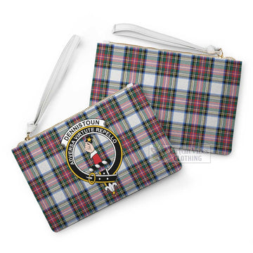 Tartan Vibes Clothing Dennistoun Family Crest Tartan Clutch Bag