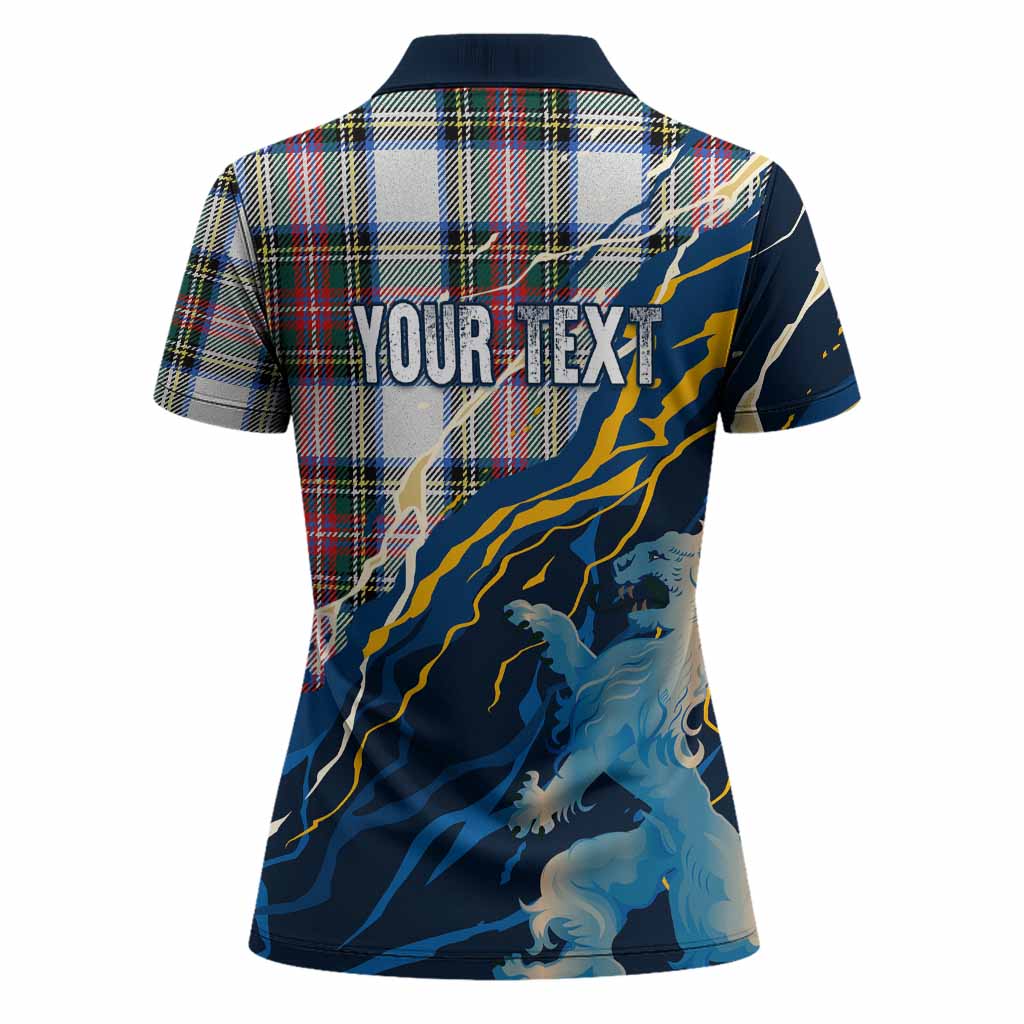 Dennistoun Scotland Tartan Women Polo Shirt WC2026 Football - We'll Be Coming