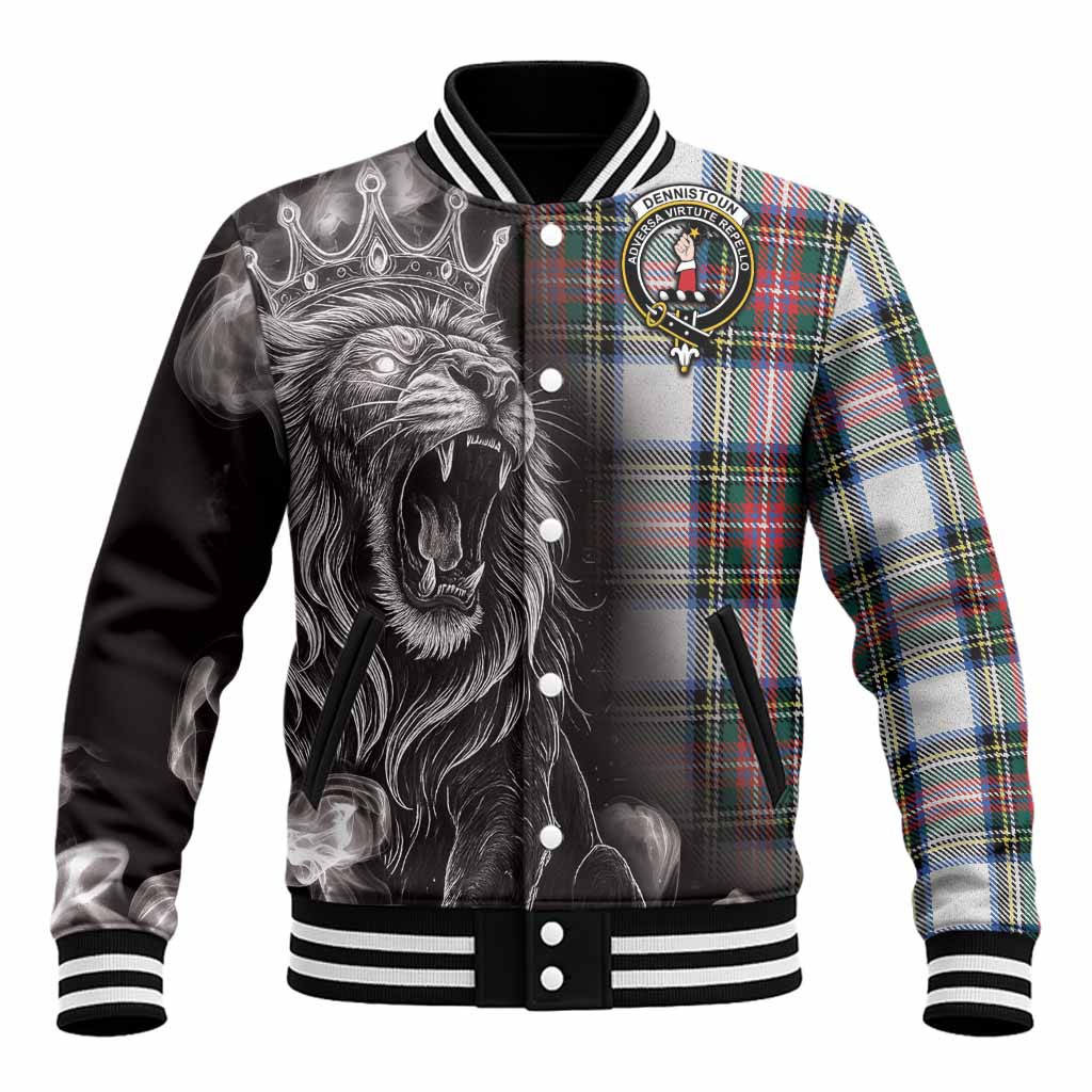 Dennistoun Tartan Baseball Jacket Roaring Lion Heritage