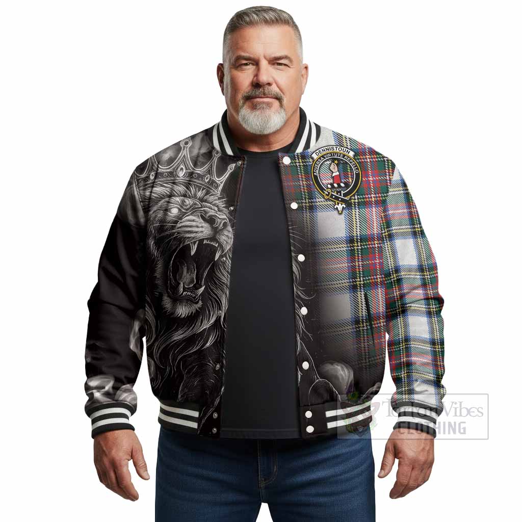 Dennistoun Tartan Baseball Jacket Roaring Lion Heritage