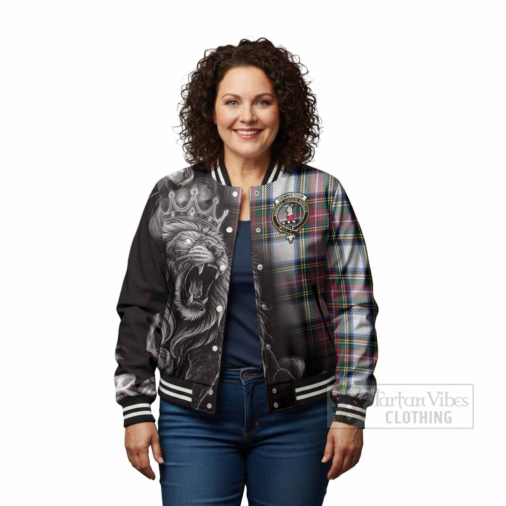 Dennistoun Tartan Baseball Jacket Roaring Lion Heritage