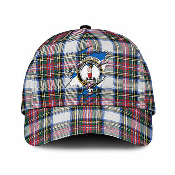 Dennistoun Tartan Classic Cap with Family Crest In Me Style