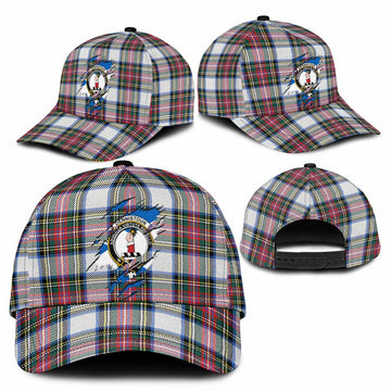 Dennistoun Tartan Classic Cap with Family Crest In Me Style