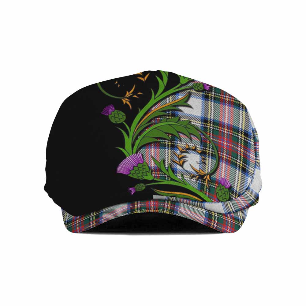 Dennistoun Tartan Flat Cap, Jeff Cap Scottish Thistle Pride Heritage Art