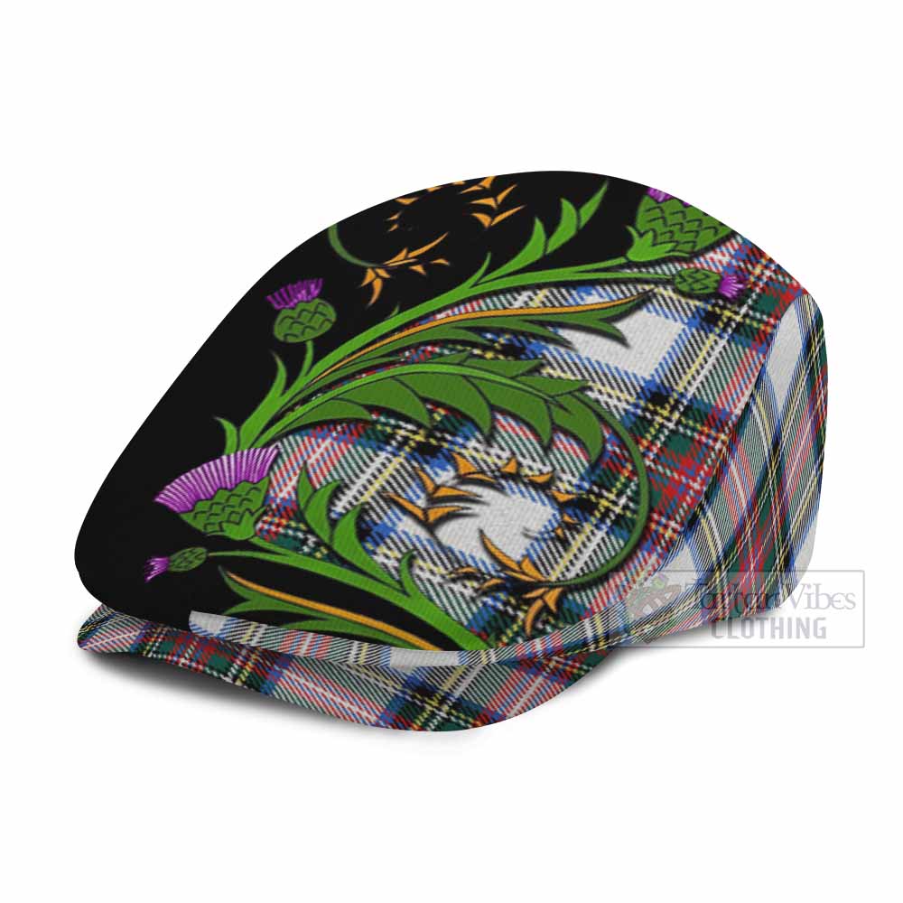 Dennistoun Tartan Flat Cap, Jeff Cap Scottish Thistle Pride Heritage Art