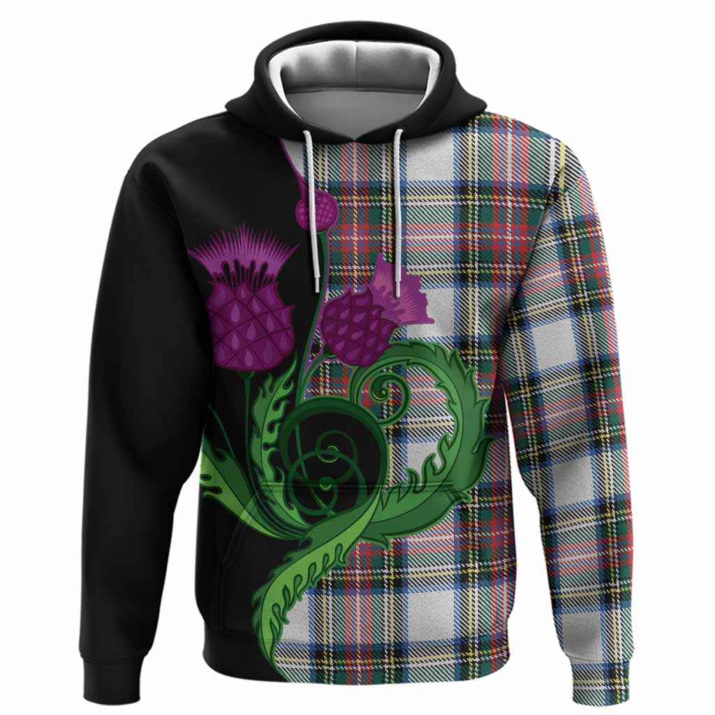 Dennistoun Tartan Hoodie Traditional Scottish Thistle
