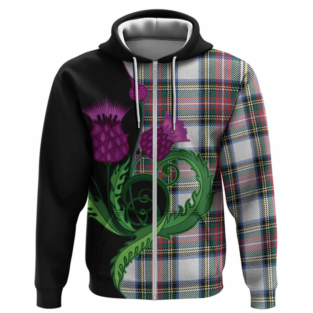 Dennistoun Tartan Hoodie Traditional Scottish Thistle