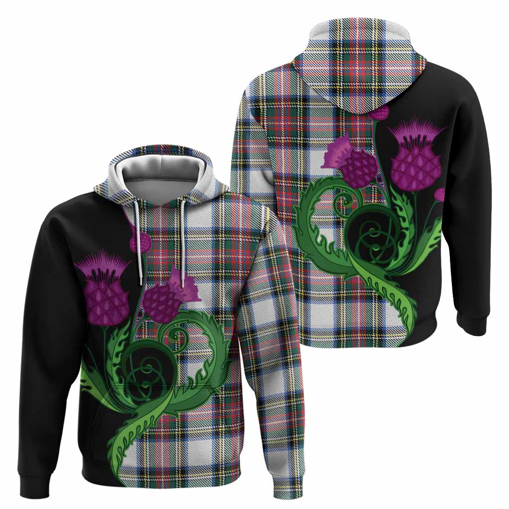 Dennistoun Tartan Hoodie Traditional Scottish Thistle